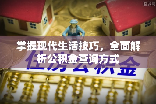无极掌握现代生活技巧，全面解析公积金查询方式