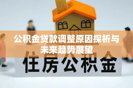 无极公积金贷款调整原因探析与未来趋势展望